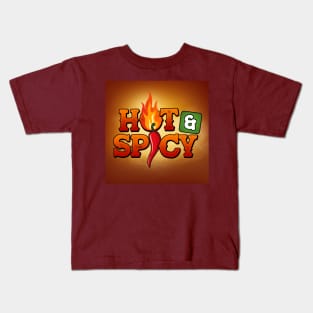 Artwork for Hot & Spicy Review podcast Kids T-Shirt